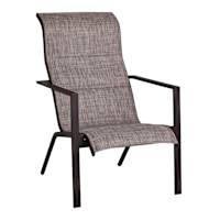 Padded Sling Lounge Chair, Taupe