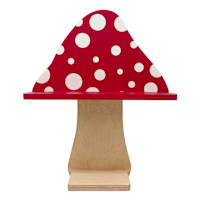 Sunny Club Wooden Mushroom Outdoor Wall Shelf, 14"