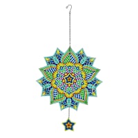 Green Metal Wind Spinner, 24"