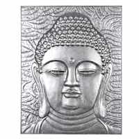 Metal Buddha Outdoor Wall Decor, 22x29