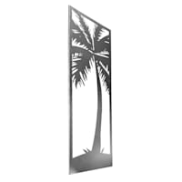 Found & Fable Silver Iron Palm Wall Decor, 35"