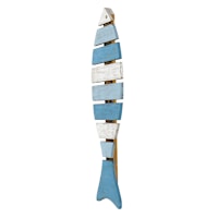 Blue Wooden Fish, 24"