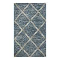 Blue Diamond Tapestry Outdoor Accent Rug, 27x45