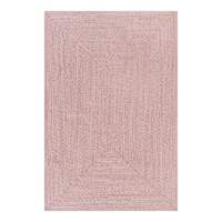 Pink Braided Chenille Accent Rug, 4x6