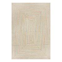 Multicolor Braided Chenille Accent Rug, 4x6