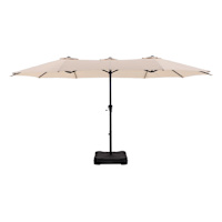 Steel Triple Vent Market Patio Umbrella, 15'