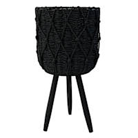 Alessa Black Plant Stand, Large