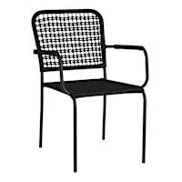 Crosby St. Byron Rope Patio Chair, Black