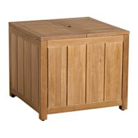 Haven Blonde Acacia Wood Umbrella Patio Table