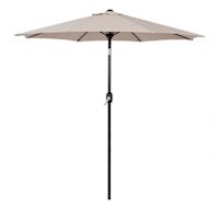 Tan Crank & Tilt Round Patio Umbrella, 7.5'