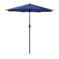 Navy Blue Crank & Tilt Round Patio Umbrella, 7.5'