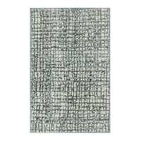 Grayson Knitted Abstract Sage Washable Micropoly W/Gel Latex Back 20X32