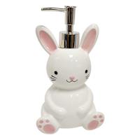 Bunny Brights Easter Bunny Ceramic Soap Dispenser, 8.1"