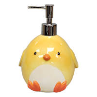 Bunny Brights Easter Chick Ceramic Soap Dispenser, 7.1"