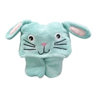 Bunny Brights Embroidered Blue Easter Bunny Hooded Cotton Towel