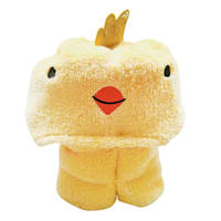 Bunny Brights Embroidered Yellow Easter Chick Hooded Cotton Towel