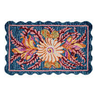 Almas Wool Blue Multi 27X45