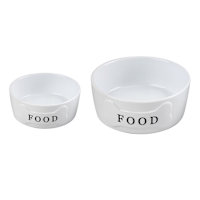 24oz Ceramic Food Dog Bowl M
