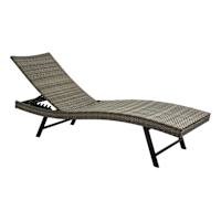 Providence Fairview Wicker Chaise Lounge, Brown
