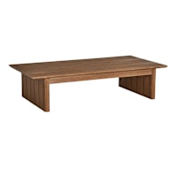Oakes Driftwood Finish Acacia Wood Patio Coffee Table