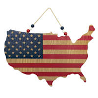 Wooden USA Flag Wall Décor