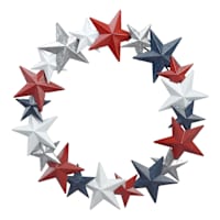 Patriotic Metal Star Wall Decor, 18"