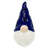 Blue Ceramic Gnome, 5.5"