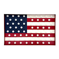 Homespun Patriotic LED Flag, 24"