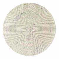 Homespun Easter Cadbury Boucle Round Placemat, 15"