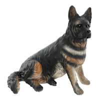 German Sheperd Outdoor Garden Statue, 16"
