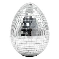 Bunny Brights Silver Disco Egg, 5"