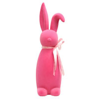 Bunny Brights Pink Flocked Bunny, 26"