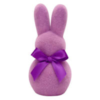 Bunny Brights Purple Flocked Easter Bunny, 5.5"