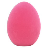 Bunny Brights Pink Flocked Easter Egg, 12"