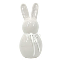 Bunny Brights White Ceramic Easter Bunny, 16"