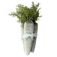 Providence Set of 3 Green Velvet Carrots