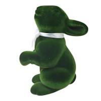 Providence Green Flocked Standing Rabbit, 18"