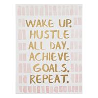 Wake Up Hustle Canvas Wall Art, 12x16
