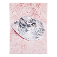 Disco Cowgirl Hat Canvas Wall Art, 12x16