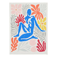 Floral Figure Canvas Wall Art, 12x16
