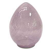 Honyebloom Purple Glass Egg, 6"