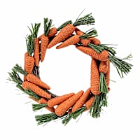 Homespun Easter Carrots Wreath, 18"
