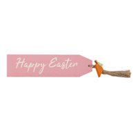 Homespun Easter Pink Easter Sign, 14"