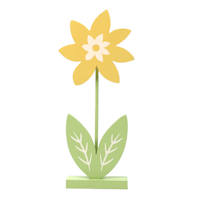 Homespun Easter Yellow Flower Decor, 12"