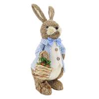 Homespun Easter Sisal Bunny with Carrots, 17"