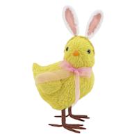 Homespun Easter Chick with Bunny Ears, 9"