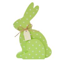 Homespun Easter Green Bunny, 8"