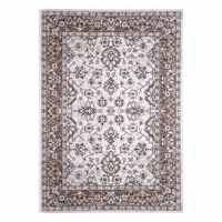 Greta Light Brown Medallion Rugease Area Rug, 5x7
