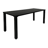Grammercy Patio Bench, Black