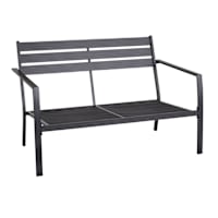 Crosby St. Grammercy Loveseat, Black